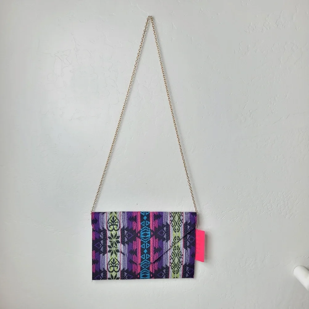 Vieta Colorful Tribal Boho Envelope Clutch Purse